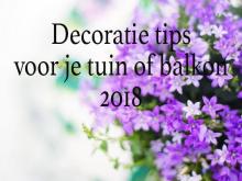 De leukste tuindecoratie voor 2018