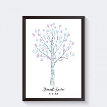 Alternatief gastenboek vingerafdruk