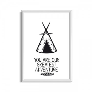 Babyposter you are our greatest adventure muurposter