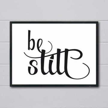 Be still zwarte frame