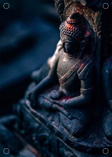 Buddha tuinposter spirituele tuindecoratie