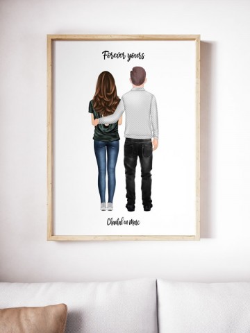 Cadeau voor hem koppel portret 0