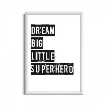 kinderposter superheld tekst