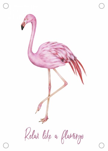 Flamingo tuinposter