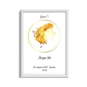 Geboorteposter met sterrenbeeld kopenopt