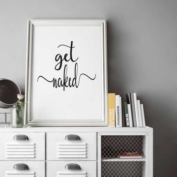 Get naked poster frame wit kastje