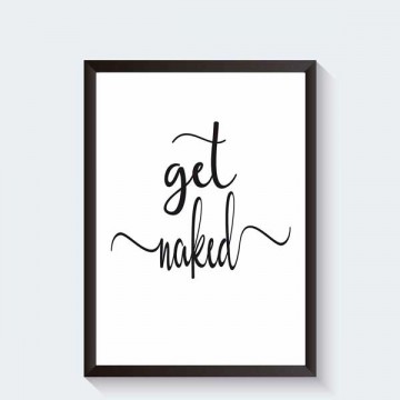 Get naked poster frame zwart hanged website