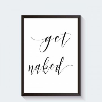 Get naked print frame zwart hangend website
