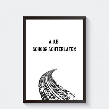 Grappige toiletposter remsporen