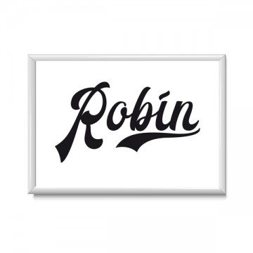 Jongens poster met naam kinderkamer