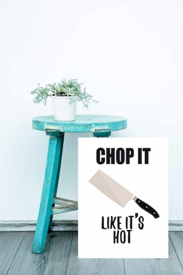 Keukenposter met leuke tekst