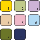 Kleuren gastenboek vingerprint 1