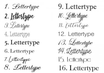 Lettertypes gepersonaliseerde poster bestellen