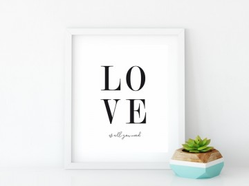 Love is all you need frame tafeltje