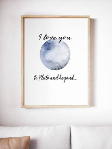 Love you to pluto frame bank