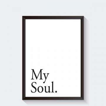 My soul print frame zwart
