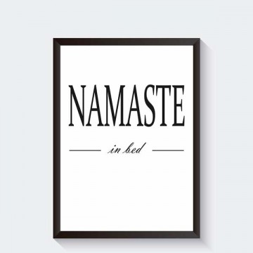 Namaste in bed zwart frame