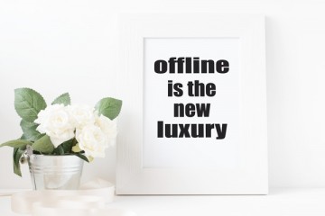 Offline is the new luxury print