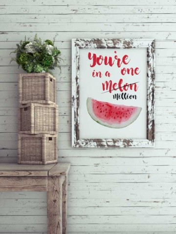 One in a melon poster frame country