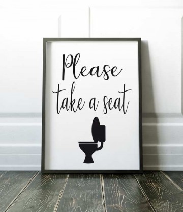 Please take a seat frame grond