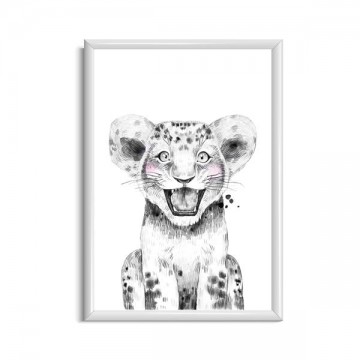 Safari tijger baby poster