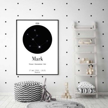 Sterrenbeeld geboorte gepersonaliseerd