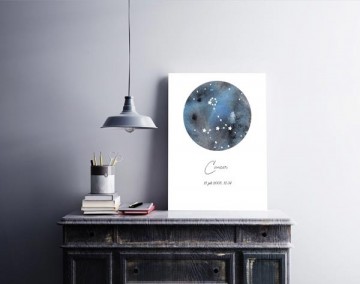 Sterrenbeeld poster geboorte