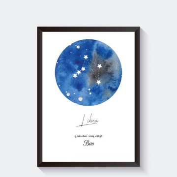 Sterrenbeeld poster kind geboorte