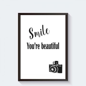 Tekst poster engels je bent mooi inspirerend