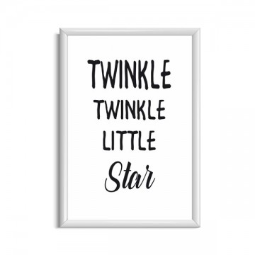Twinkle twinkle little star frame wit website