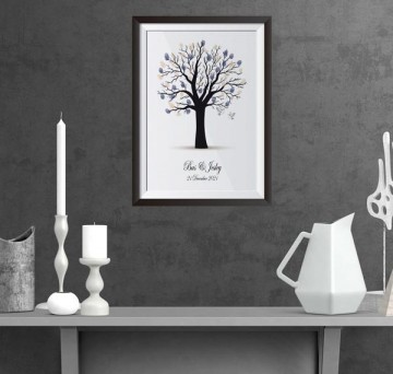 Vingerafdruk gastenboek trouwen