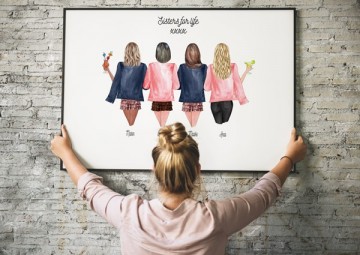 Vriendinnen cadeau idee gepersonaliseerd