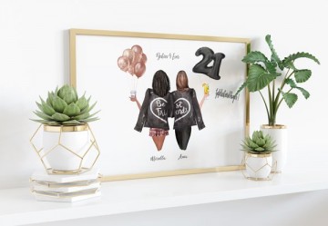 Vriendschap cadeau vriendin gepersonaliseerd