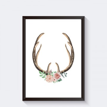 Woonposter boho poster gewei