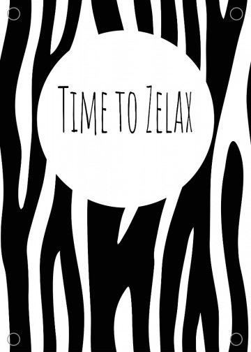 Zebra print safari tuinposter