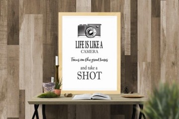 Zwart wit tekstposter scandinavisch