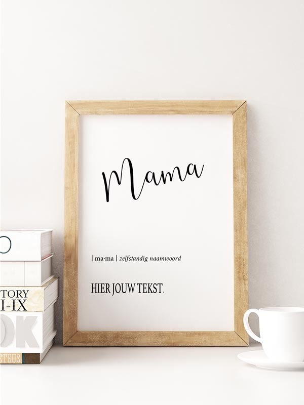 ga werken compressie Verwijdering Cadeau voor mama gepersonaliseerde poster - Gepersonaliseerde posters -  Becca's Studio | Specialist in gepersonaliseerde vriendinnen posters