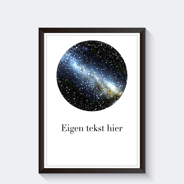 schors Verscherpen aantrekkelijk Sterrenhemel poster gepersonaliseerd met eigen tekst - Trouwposters -  Becca's Studio | Specialist in gepersonaliseerde vriendinnen posters